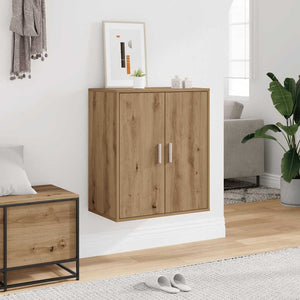Vidaxl schoenenkast 60x35x70 cm bewerkt hout artisanaal eikenkleur