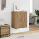 Vidaxl schoenenkast 60x35x70 cm bewerkt hout artisanaal eikenkleur