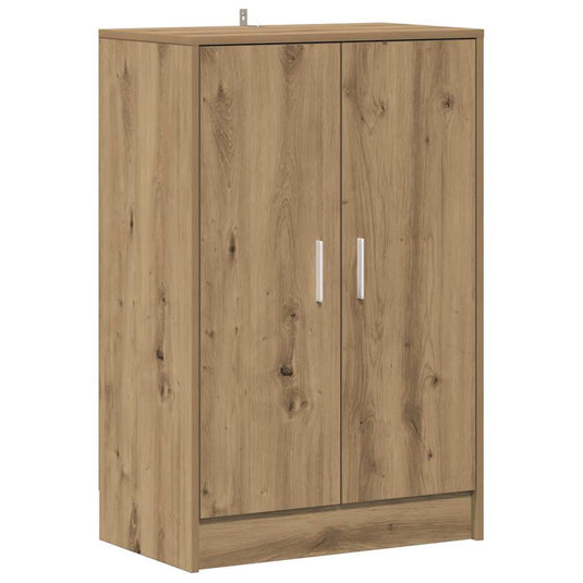 Vidaxl schoenenkast 60x35x92 cm bewerkt hout artisanaal eikenkleur