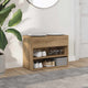 Vidaxl schoenenbankje 60x30x45 cm bewerkt hout artisanaal eikenkleur
