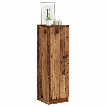 Vidaxl schoenenkast 29,5x35x100,5 cm bewerkt hout oud houtkleurig