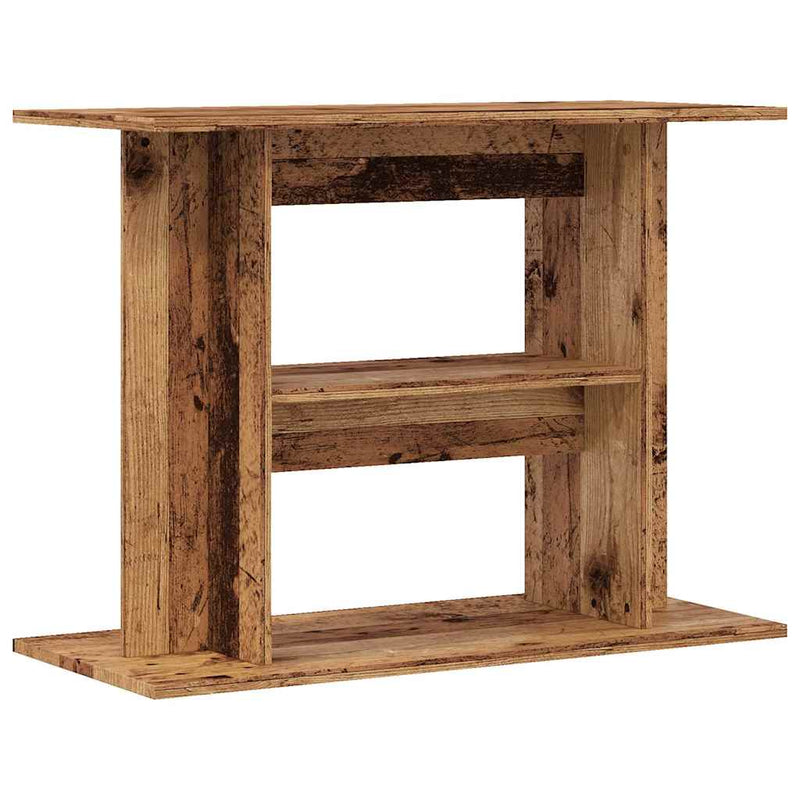 Load image into Gallery viewer, Vidaxl aquariumstandaard oud hout 80x35x60 cm bewerkt hout
