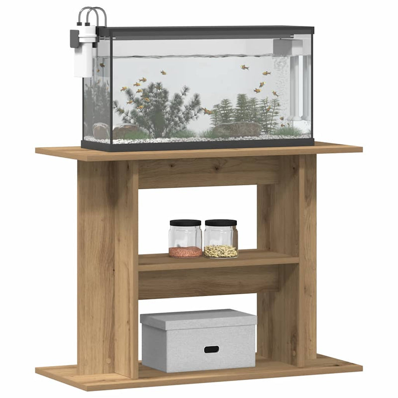 Load image into Gallery viewer, Vidaxl aquariumstandaard artisan eikenhout 80x35x60 cm
