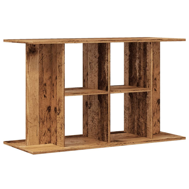 Load image into Gallery viewer, Vidaxl aquariumstandaard 100x40x60 cm bewerkt hout oud houtkleurig
