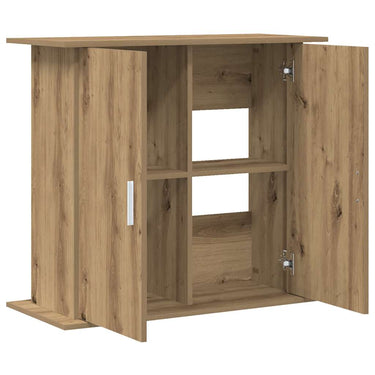 Vidaxl aquariumstandaard artisan eikenhout 81x36x73 cm bewerkt hout