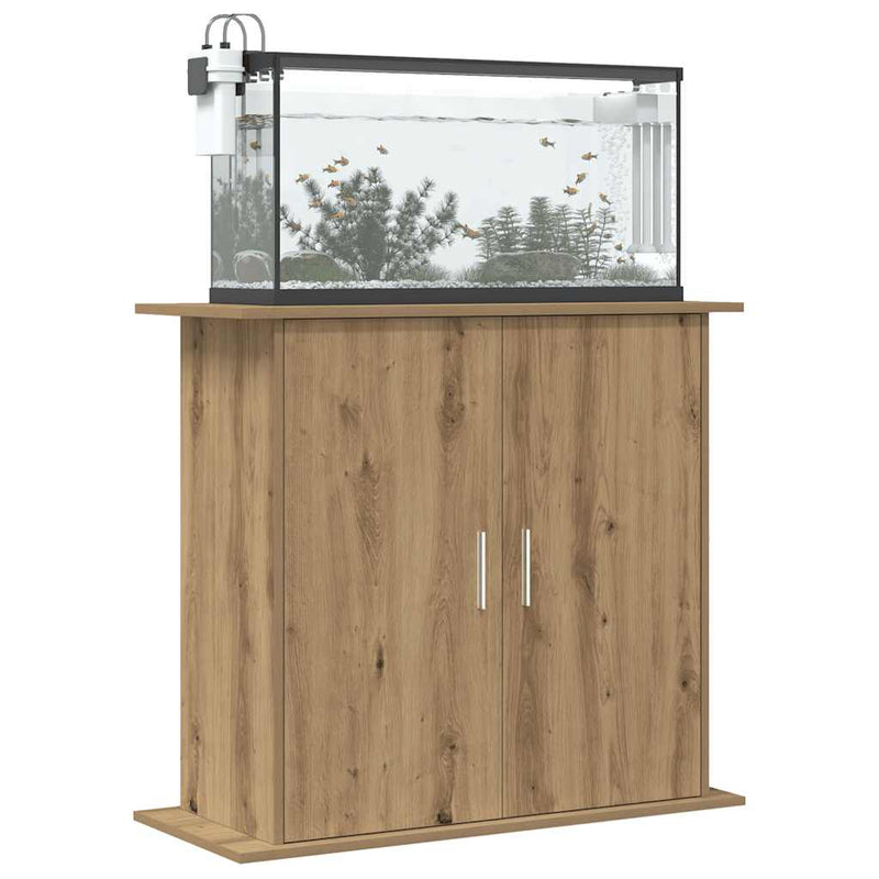 Chargez l'image dans la visionneuse de la galerie, Vidaxl aquariumstandaard artisan eikenhout 81x36x73 cm bewerkt hout
