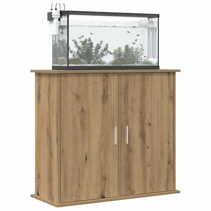 Afbeelding laden in galerijviewer, Vidaxl aquariumstandaard artisan eikenhout 81x36x73 cm bewerkt hout
