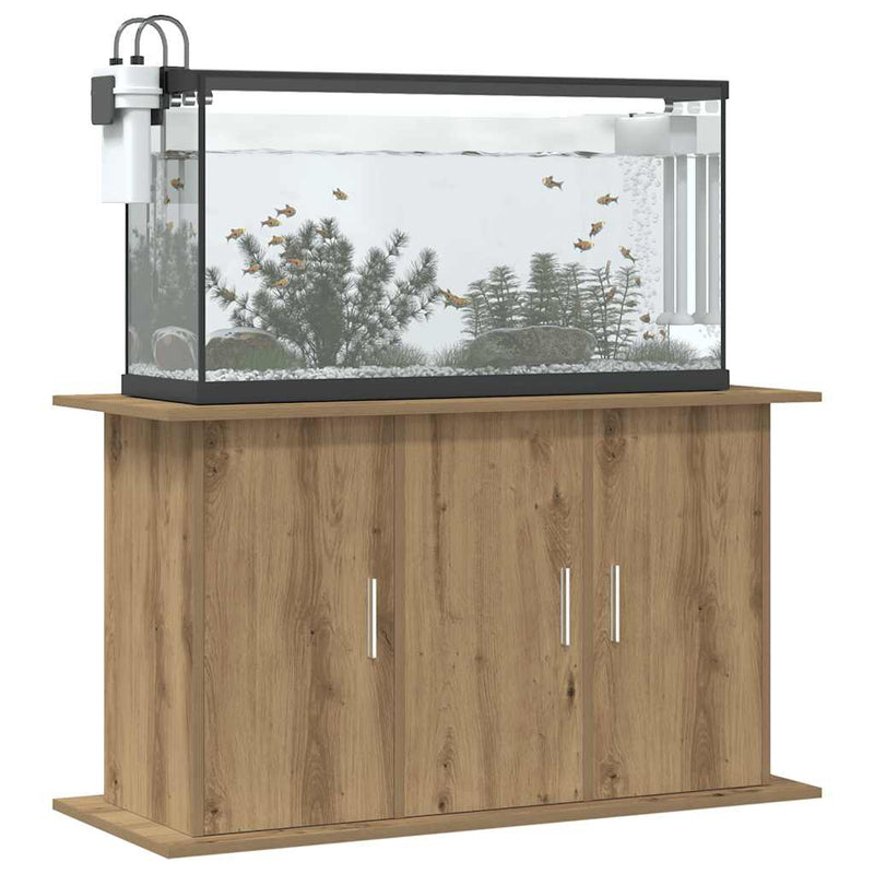 Afbeelding laden in galerijviewer, Vidaxl aquariumstandaard artisan eikenhout 101x41x58 cm bewerkt hout
