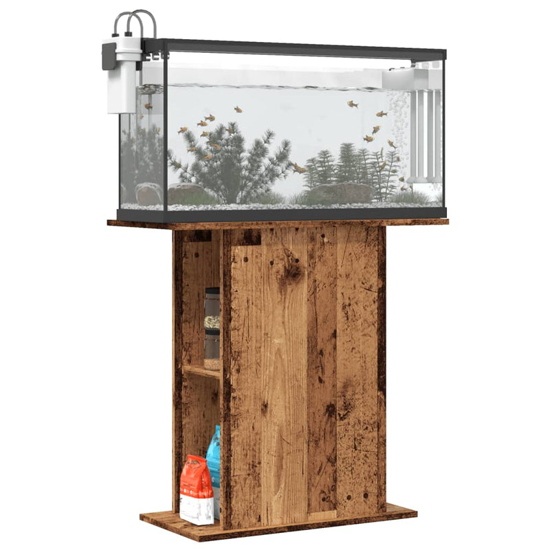 Load image into Gallery viewer, Vidaxl aquariumstandaard oud hout 36x75x72,5 cm bewerkt hout
