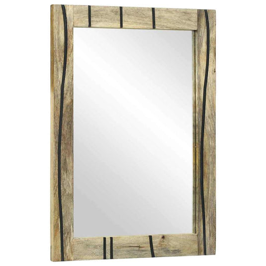 Vidaxl badkamer spiegel met spiegel bruin 70 x 50 x 2,5 cm