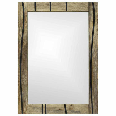 Vidaxl badkamer spiegel met spiegel bruin 70 x 50 x 2,5 cm