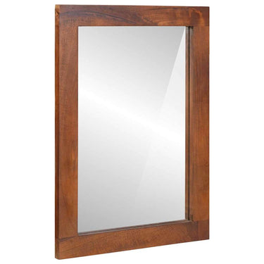Vidaxl spiegel rechthoekig bruin en zilver 50 x 2,5 x 70 cm