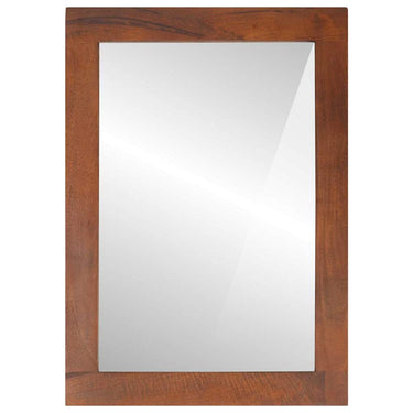 Vidaxl spiegel rechthoekig bruin en zilver 50 x 2,5 x 70 cm