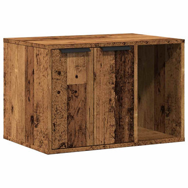 Vidaxl kattenbakkast 60x40x40 cm bewerkt hout oud houtkleurig