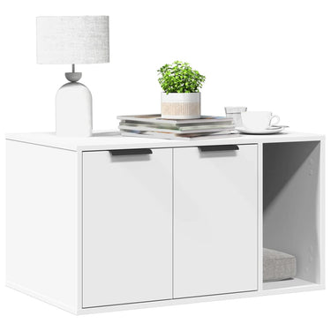 Vidaxl kattenbakkast 80x50x45 cm bewerkt hout wit