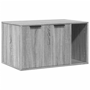 Vidaxl kattenbakkast 80x50x45 cm bewerkt hout grijs sonoma eikenkleur