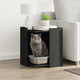 Vidaxl kattenbakkast 42x42x51 cm bewerkt hout zwart