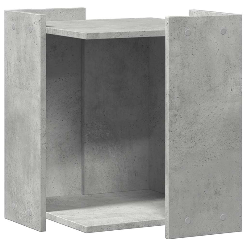 Load image into Gallery viewer, Vidaxl kattenbakkast 42x42x51 cm bewerkt hout betongrijs
