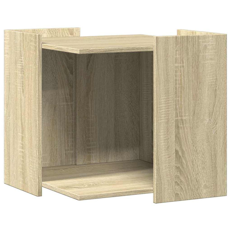 Load image into Gallery viewer, Vidaxl kattenbakkast 53x53x51 cm bewerkt hout sonoma eikenkleurig
