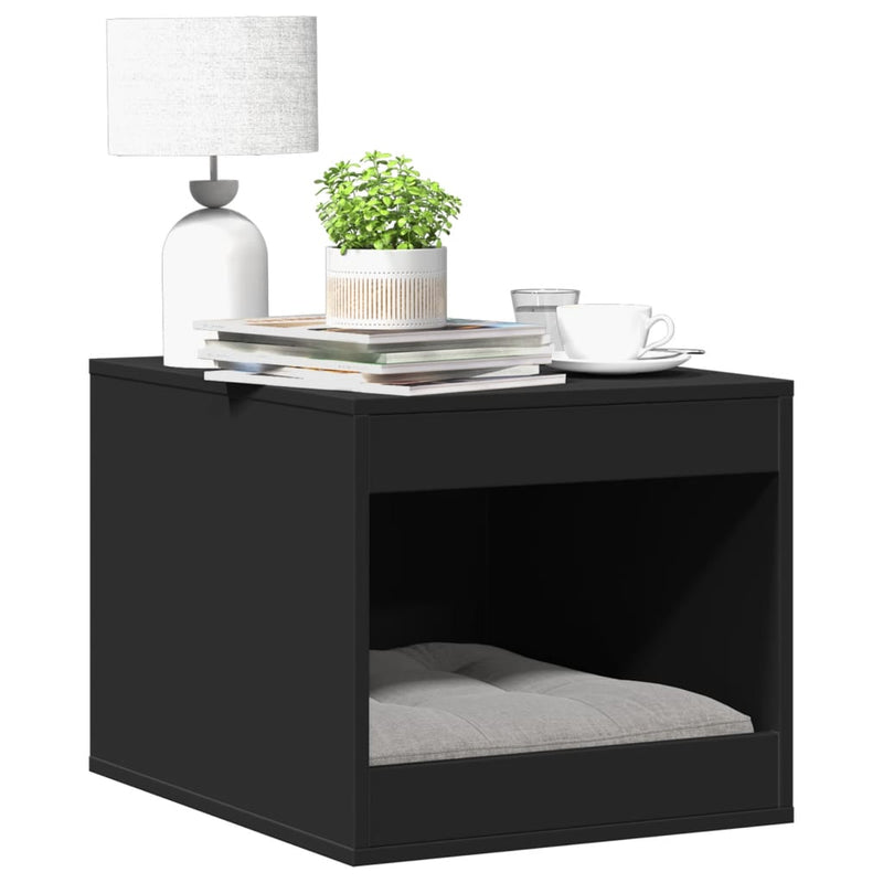 Load image into Gallery viewer, Vidaxl kattenbakkast 47x59x42 cm bewerkt hout zwart
