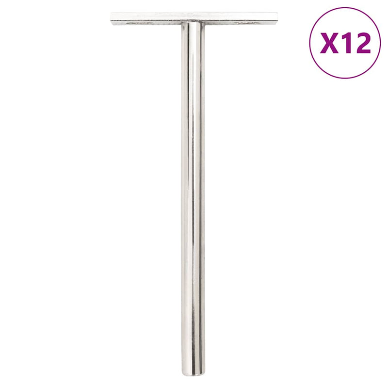 Load image into Gallery viewer, Vidaxl zwevende plankdragers 12st onzichtbaar ø10x150 mm koolstofstaal
