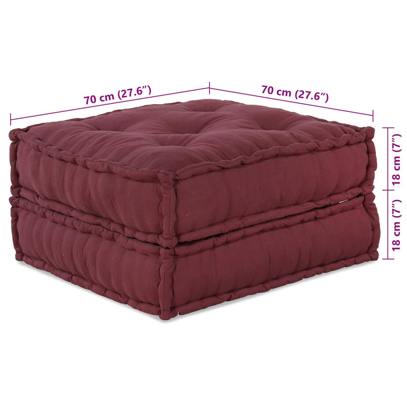 Chargez l'image dans la visionneuse de la galerie, Vidaxl modulair bank 2 pcs bordeaux 140 x 70 x 36 cm stof
