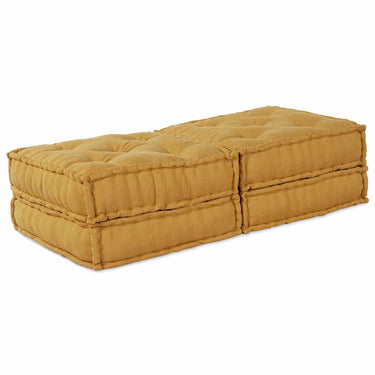 Vidaxl modulair bank 2 pcs geel 140 x 70 x 36 cm stof