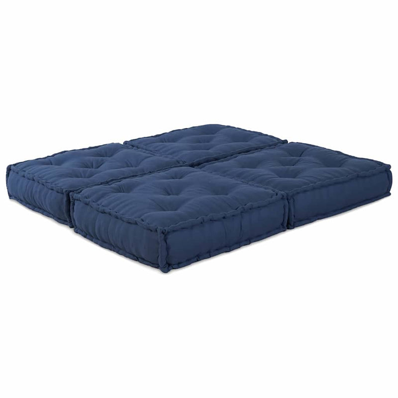 Afbeelding laden in galerijviewer, Vidaxl modulair bank 2 pcs indigo 140 x 70 x 36 cm stof
