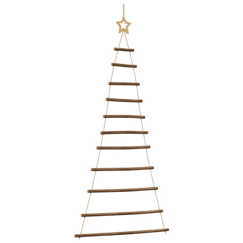 Chargez l'image dans la visionneuse de la galerie, Vidaxl hangende kerstboom met topster 74x150 cm natuurlijke tak
