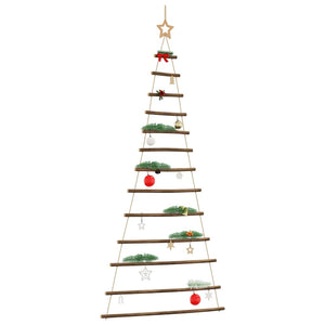 Vidaxl hangende kerstboom met topster 86x180 cm natuurlijke tak