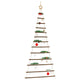 Vidaxl hangende kerstboom met topster 86x180 cm natuurlijke tak