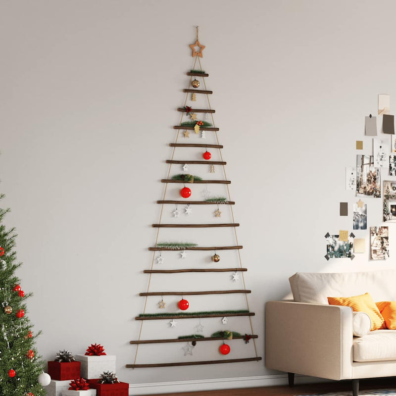 Chargez l'image dans la visionneuse de la galerie, Vidaxl hangende kerstboom met topster 100x210 cm natuurlijke tak
