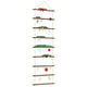 Vidaxl wanddecoratie laddervormig 50x150 cm naturel tak