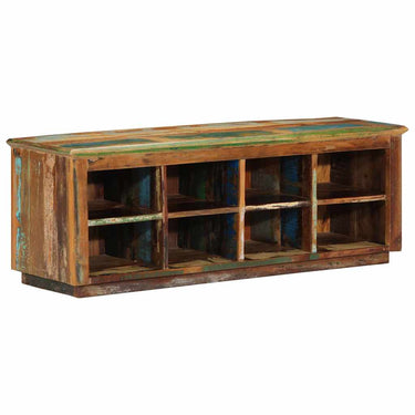 Vidaxl schoenenkast bruin 110 x 35 x 40 cm massief gerecycled hout