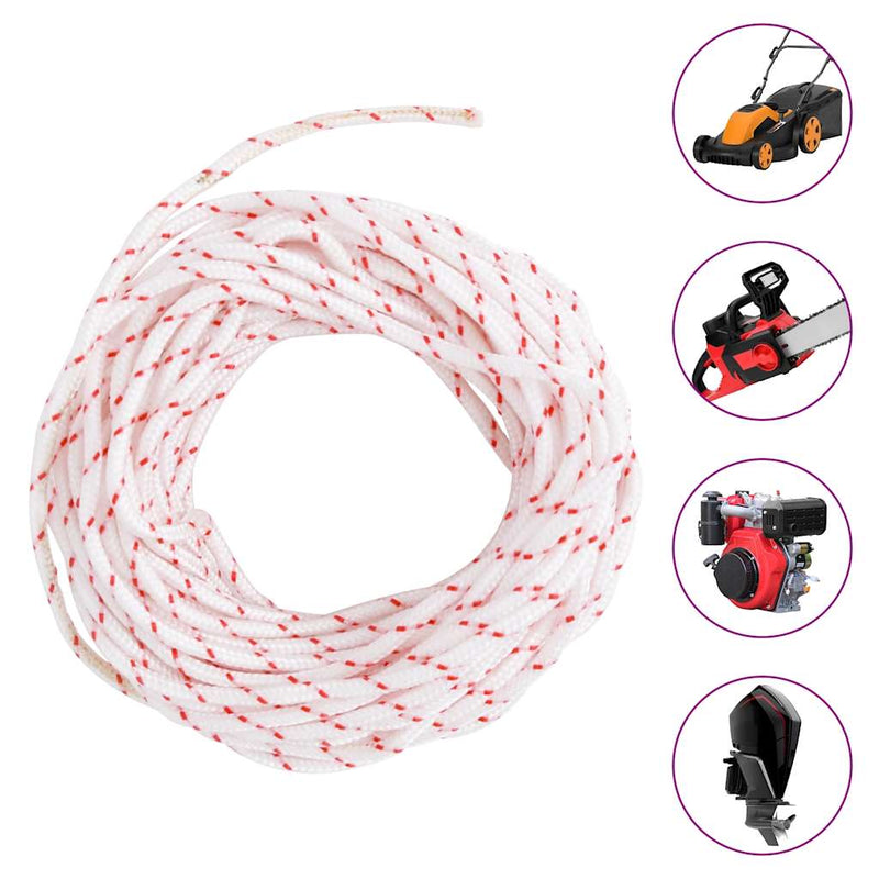 Load image into Gallery viewer, Vidaxl trekkoord startkoord wit en rood ø3 mm 10 m nylon
