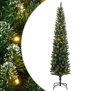 Vidaxl kunstkerstboom smal met 300 led's 180 cm