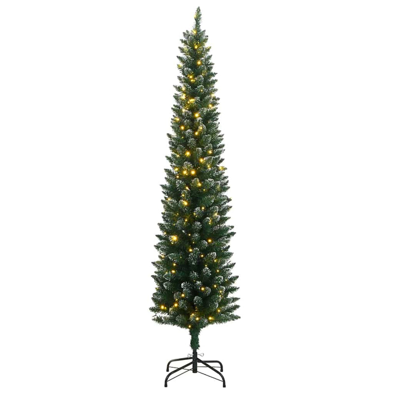 Load image into Gallery viewer, Vidaxl kunstkerstboom smal met 300 led's 210 cm
