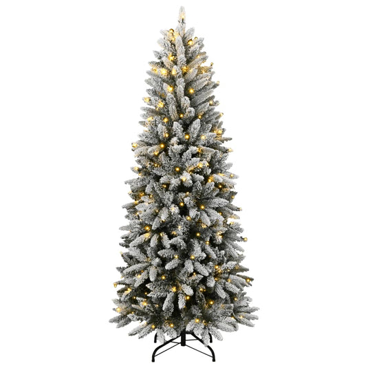 Vidaxl kunstkerstboom met 150 led's en sneeuw 120 cm