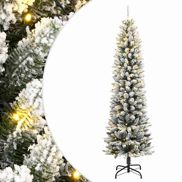 Vidaxl kunstkerstboom met 150 led's en sneeuw 120 cm