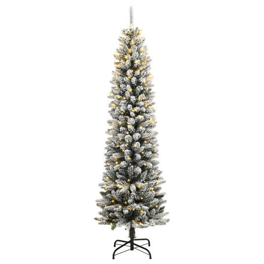Vidaxl kunstkerstboom met 300 led's en sneeuw 240 cm
