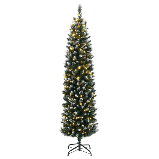 Vidaxl kunstkerstboom smal met 150 led's 120 cm