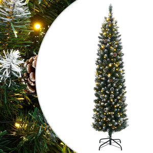 Vidaxl kunstkerstboom smal met 300 led's 180 cm