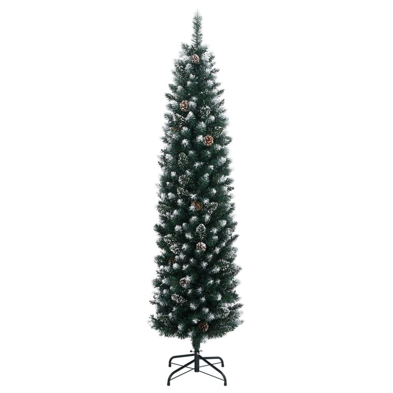 Load image into Gallery viewer, Vidaxl kunstkerstboom smal met 300 led's 180 cm
