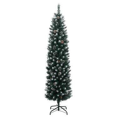 Vidaxl kunstkerstboom smal met 300 led's 210 cm