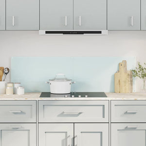 Vidaxl spatschermen keuken 2 st 70x60 cm gehard glas wit