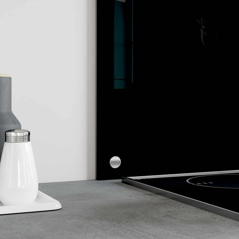 Load image into Gallery viewer, Vidaxl spatschermen keuken 2 st 70x40 cm gehard glas zwart
