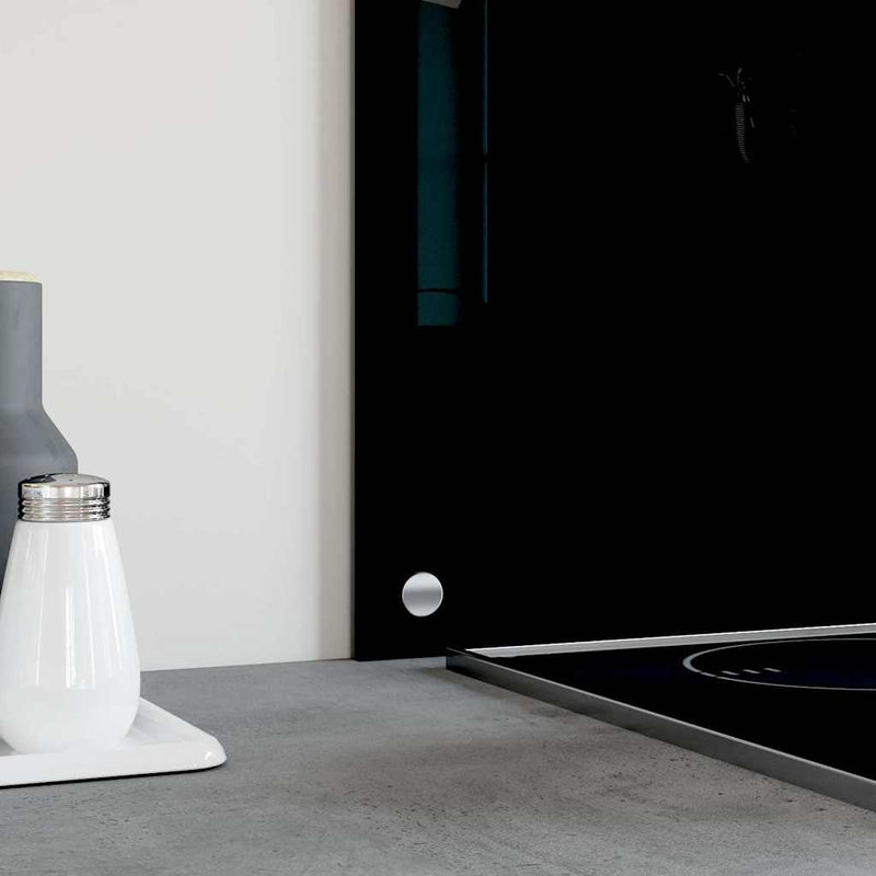 Load image into Gallery viewer, Vidaxl spatschermen keuken 2 st 80x60 cm gehard glas zwart
