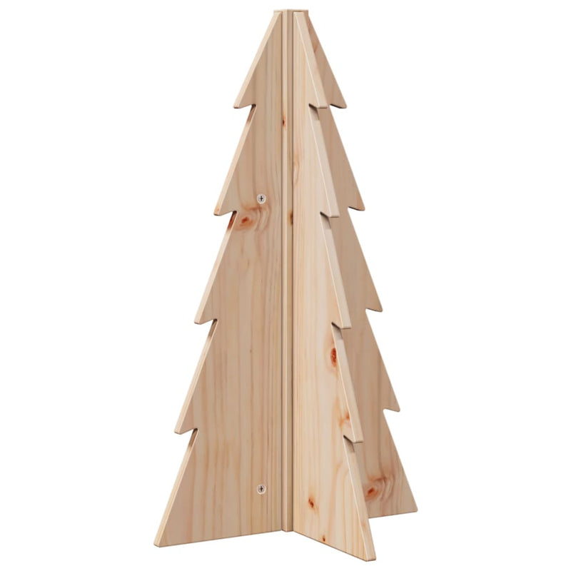 Load image into Gallery viewer, Vidaxl kerstdecoratie kerstboom 69,5 cm massief grenenhout
