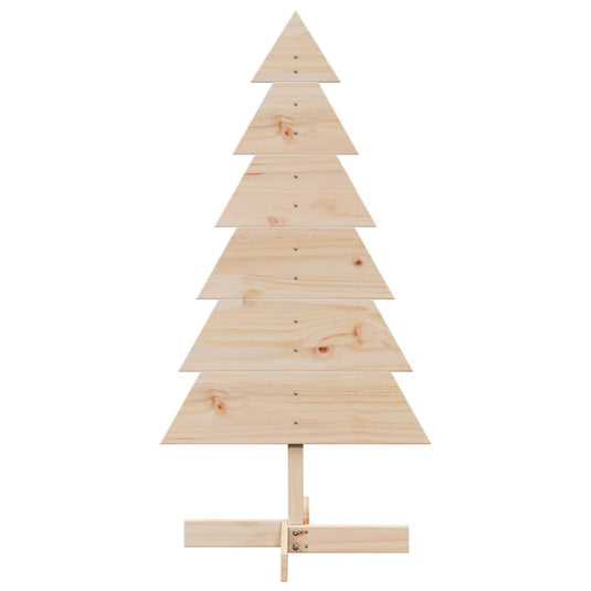 Vidaxl kerstdecoratie kerstboom 120 cm massief grenenhout
