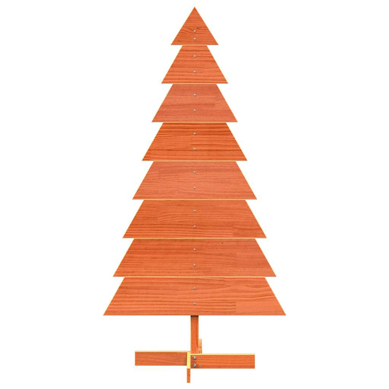 Load image into Gallery viewer, Vidaxl kerstdecoratie kerstboom 150 cm massief grenenhout wasbruin
